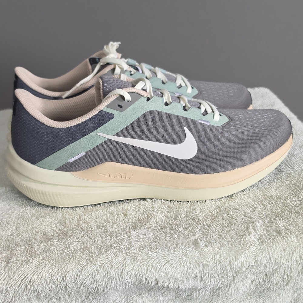 Nike Air Winflo 10 Men's Running Shoes Mesh Flat Pewter/Photon Dust Size 11.5 - Picture 7 of 9